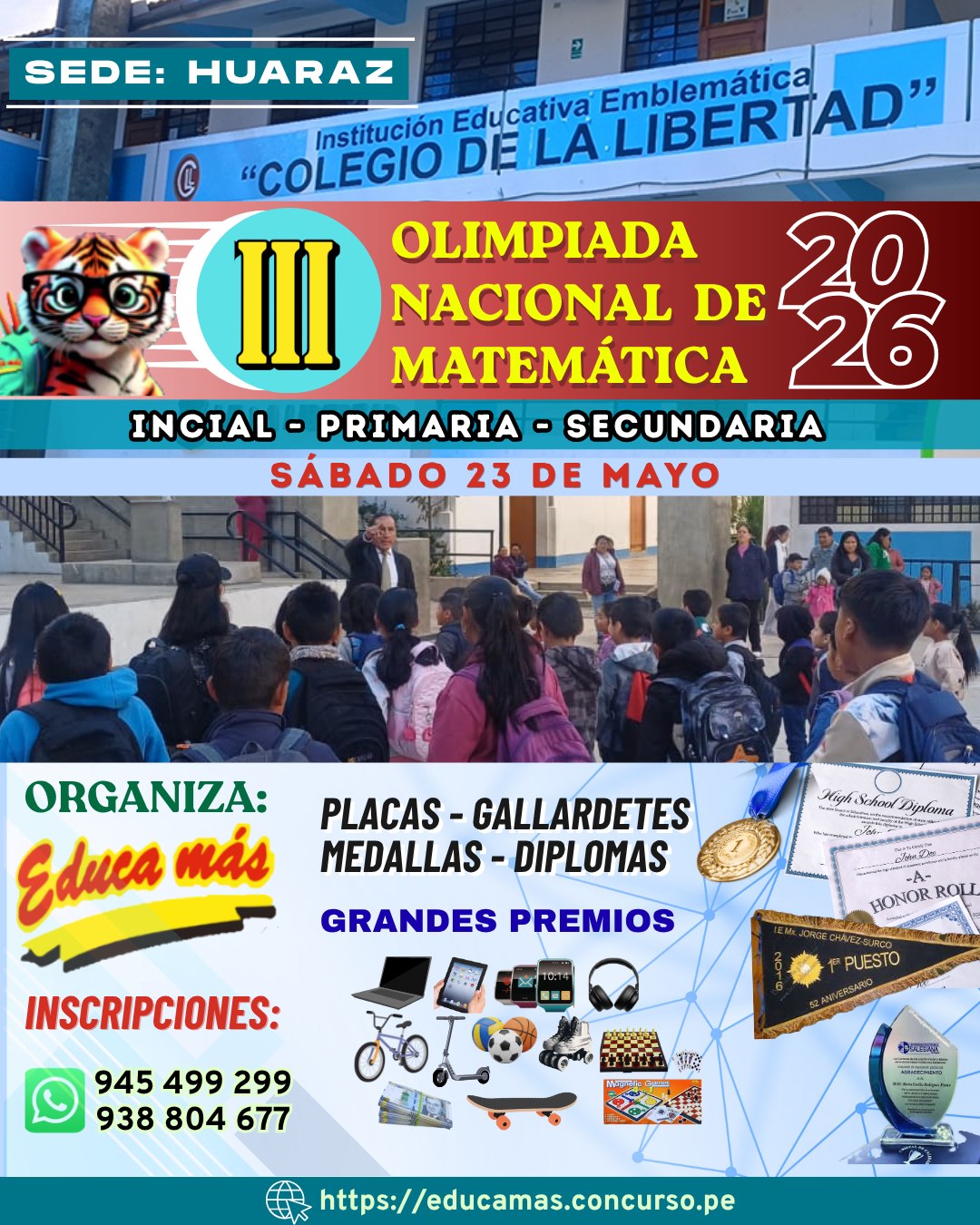 3º OLIMPIADA NACIONAL DE MATEMÀTICA - HUARAZ 2026